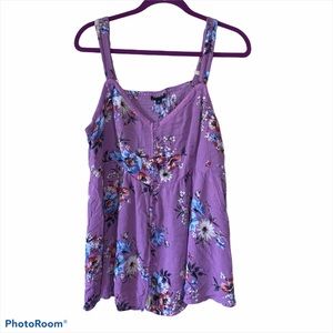 Torrid Lavender Floral Tank